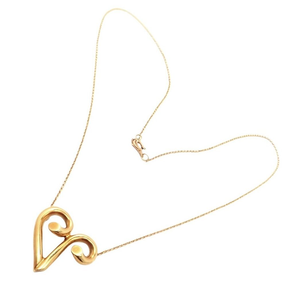 Tiffany & Co Picasso 18k Yellow Gold Large Zodiac Aries Pendant Necklace - Picture 3 of 10